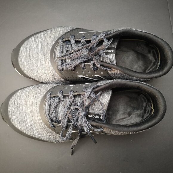 New Balance Cush Ladies Size 7.5 Grey & Black Lace Closure Sneakers - Picture 3 of 11